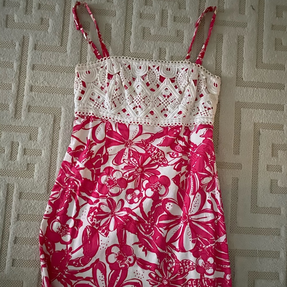 Perfect Lilly Dress - embroidered top, bow detail